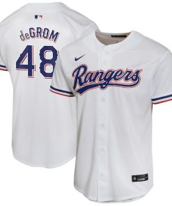 Jacob deGrom Texas Rangers Nike Youth Home Game Player Jersey - White