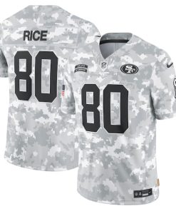 Jerry Rice San Francisco 49ers Nike 2024 Salute to Service Retired Player Limited Jersey - Arctic Camo