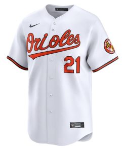 Alternative view of Austin Hays Baltimore Orioles Nike Home Limited Player Jersey - White