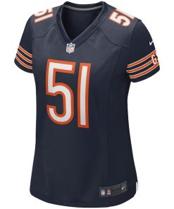 Alternative view of Dick Butkus Chicago Bears Nike Women's Game Retired Player Jersey - Navy