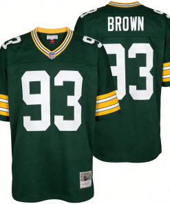 Gilbert Brown Green Bay Packers  Authentic Throwback Retired Player Jersey - Green