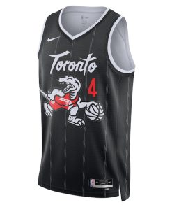 Alternative view of Scottie Barnes Toronto Raptors Nike Unisex 2025/26 Swingman Jersey - Black - City Edition