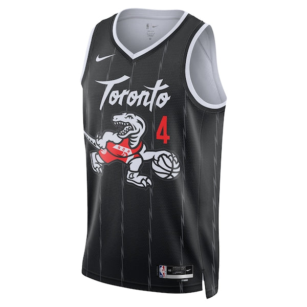 Scottie Barnes Toronto Raptors Nike Unisex 2025/26 Swingman Jersey - Black - City Edition - Image 2