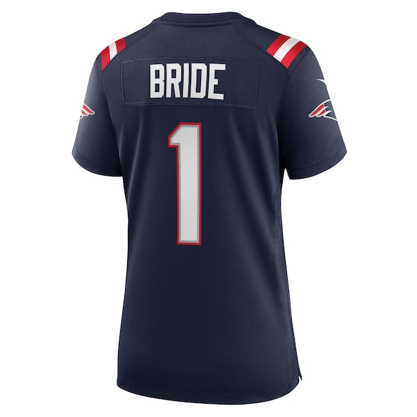 Number 1 Bride New England Patriots Nike Women's Game Jersey - Navy - Image 3