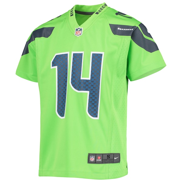 DK Metcalf Seattle Seahawks Nike Youth Game Jersey - Neon Green - Image 2