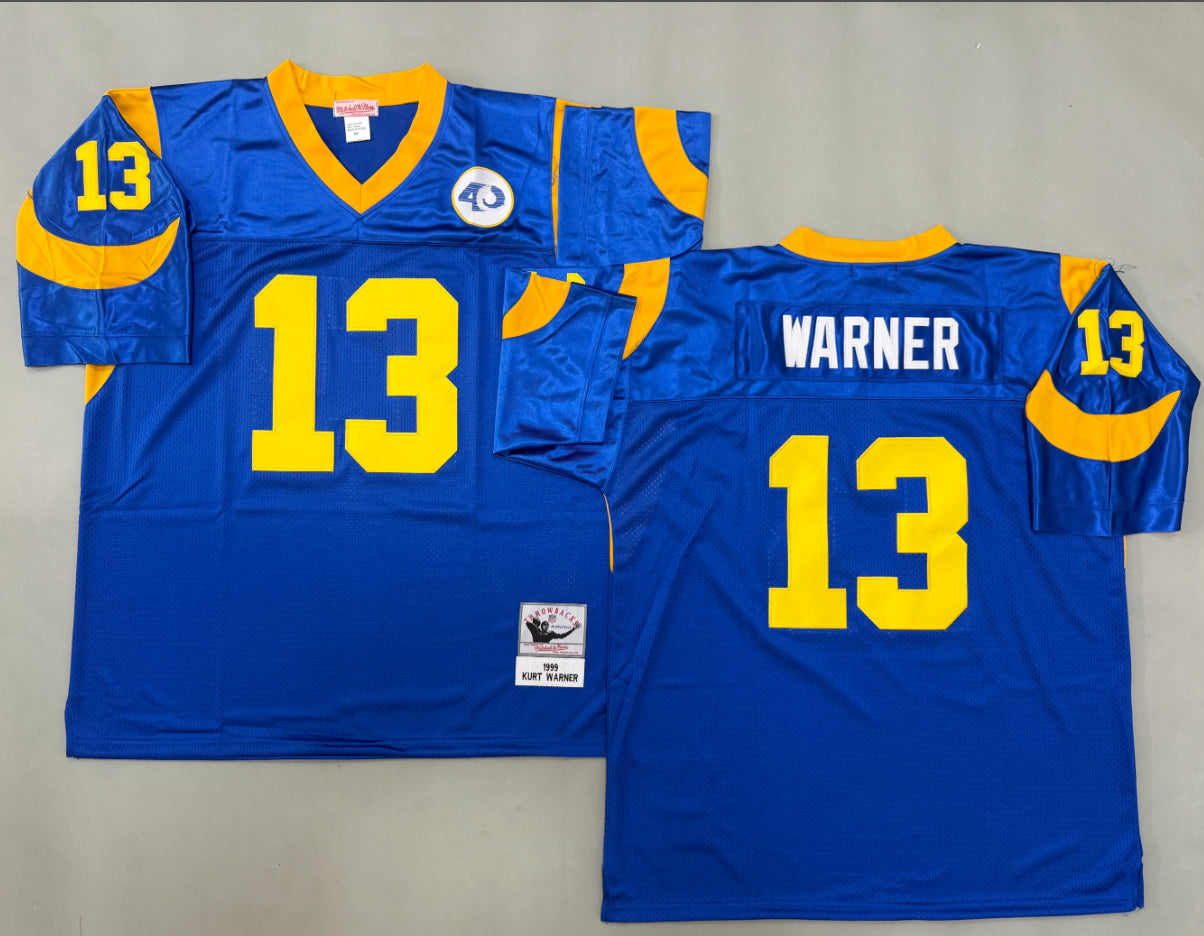 Kurt Warner Los Angeles Rams Authentic Throwback Retired Player Jersey