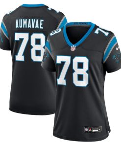 Popo Aumavae Carolina Panthers Nike Women's Team Game Jersey -  Black