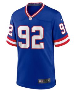 Alternative view of Michael Strahan New York Giants Nike Classic Retired Player Game Jersey - Royal