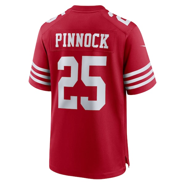 Jason Pinnock San Francisco 49ers Nike Team Game Jersey - Scarlet - Image 3
