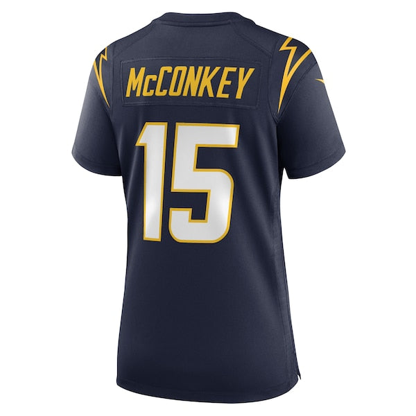 Ladd McConkey Los Angeles Chargers Nike Women's Alternate Game Jersey - Navy/Royal/White - Image 3