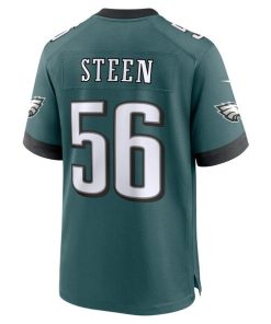 Alternative view of Tyler Steen Philadelphia Eagles Nike Team Game Jersey - Midnight Green