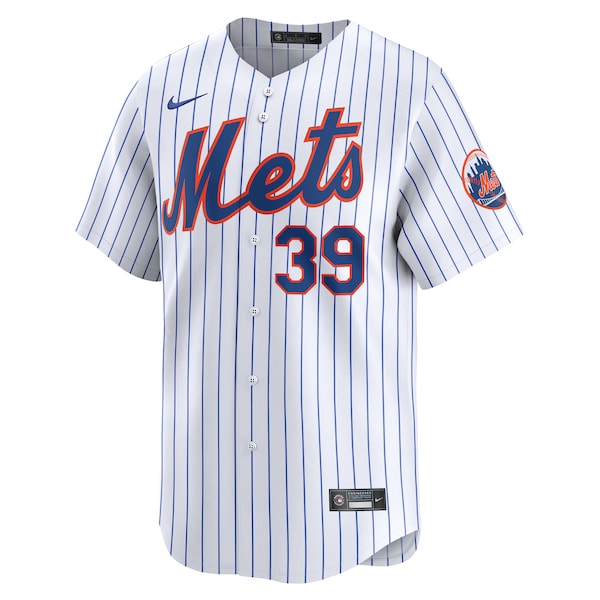 Edwin Diaz New York Mets Nike Home Limited Player Jersey - White - Image 2