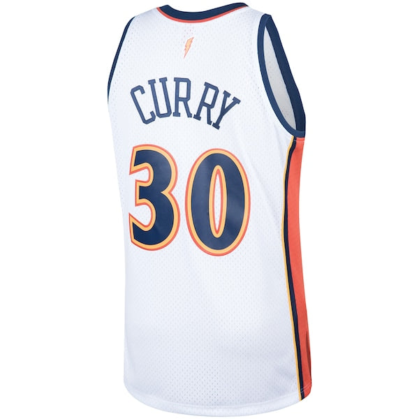 Stephen Curry Golden State Warriors Hardwood Classics Swingman Jersey - White - Image 3