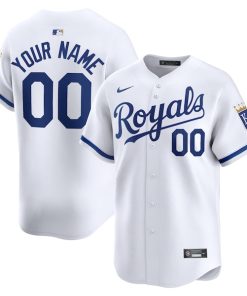 Kansas City Royals Nike Home Limited Custom Jersey - White
