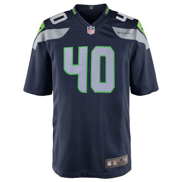 Derrick Coleman Seattle Seahawks Youth Nike Team Color Game Jersey - College Navy - Image 2