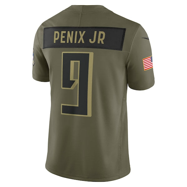 Michael Penix Jr. Atlanta Falcons Nike 2025 Salute to Service Limited Jersey - Olive - Image 3