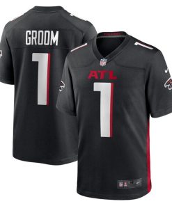 Number 1 Groom Atlanta Falcons Nike Game Jersey - Black