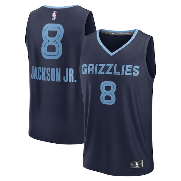 Jaren Jackson Jr. Memphis Grizzlies Youth Fast Break Replica Jersey - Navy - Icon Edition