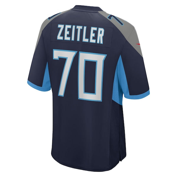 Kevin Zeitler Tennessee Titans Nike Team Game Jersey - Navy - Image 3