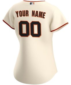 Alternative view of San Francisco Giants Nike Women's Home Replica Custom Jersey - Cream