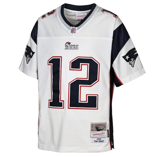 Tom Brady New England Patriots Youth 2000 Legacy Replica Jersey - White - Image 2