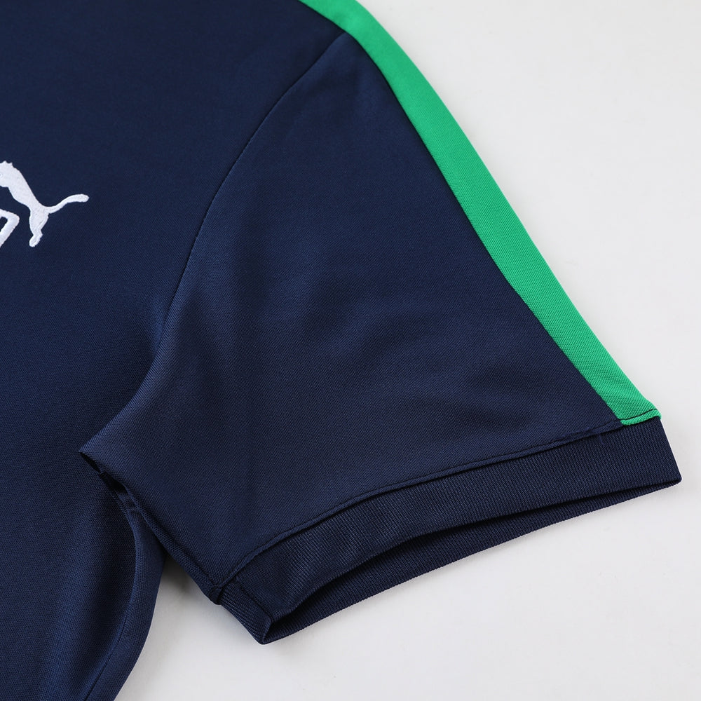 Puma Short Sleeve Training Jersey Set-PD01- Dark Blue - Image 8