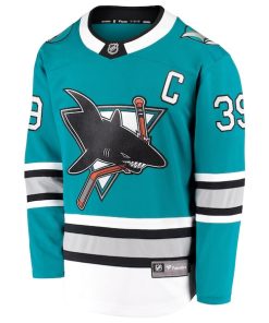 Alternative view of Logan Couture San Jose Sharks  30th Anniversary Premier Breakaway Player Jersey - Teal