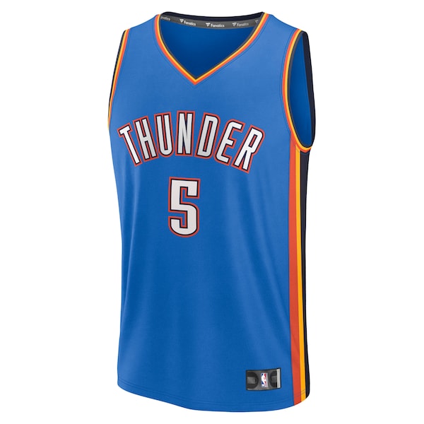 Luguentz Dort Oklahoma City Thunder Fast Break Replica Player Jersey - Icon Edition - Blue - Image 2