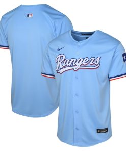 Texas Rangers Nike Youth Alternate Limited Jersey - Light Blue