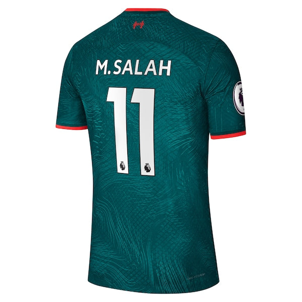 Mohamed Salah Liverpool Nike 2022/23 Third Authentic Player Jersey - Teal - Image 3