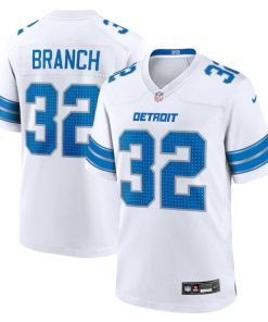 Brian Branch Detroit Lions Nike White Game Jersey -  White/Blue