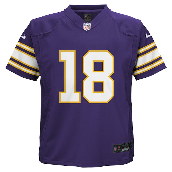 Justin Jefferson Minnesota Vikings Nike Preschool Alternate Game Jersey - Purple - Image 2