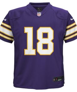 Alternative view of Justin Jefferson Minnesota Vikings Nike Toddler Alternate Game Jersey - Purple