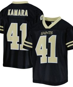 Youth Alvin Kamara Black New Orleans Saints Team Replica Jersey