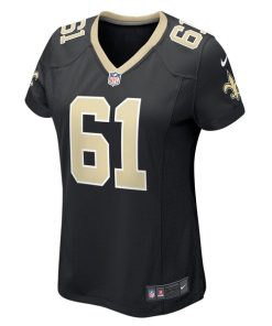 Alternative view of Drew Desjarlais New Orleans Saints Nike Women's Game Player Jersey - Black