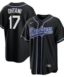 Shohei Ohtani Los Angeles Dodgers Nike  Youth Lights Out Replica Player Jersey - Black