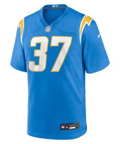 Alternative view of Isas Waxter Los Angeles Chargers Nike Team Game Jersey -  Powder Blue