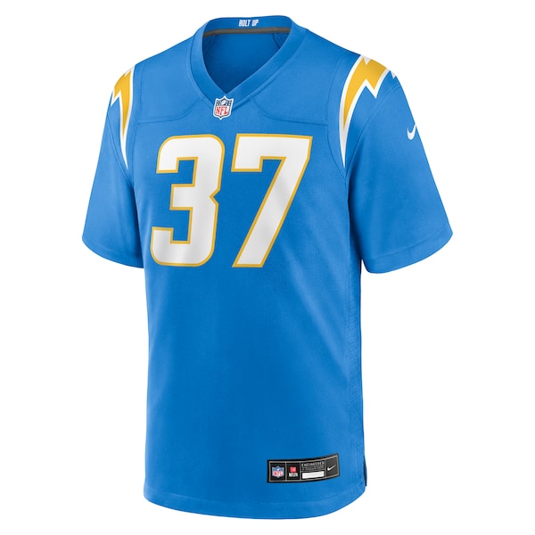 Isas Waxter Los Angeles Chargers Nike Team Game Jersey - Powder Blue - Image 2