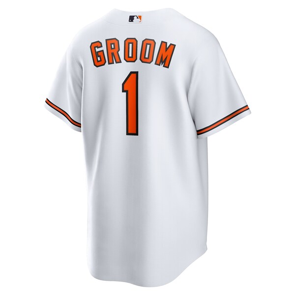 Baltimore Orioles Nike #1 Groom Home Replica Jersey - White - Image 4
