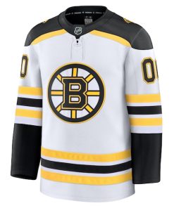 Alternative view of Boston Bruins  Away Premium Custom Jersey - White/Black