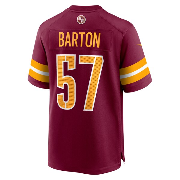 Cody Barton Washington Commanders Nike Game Player Jersey - Burgundy - Image 3