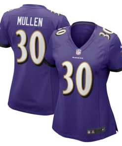 Alternative view of Trayvon Mullen Baltimore Ravens Nike Women's  Game Jersey -  Purple