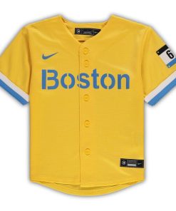 Alternative view of Boston Red Sox Nike Toddler MLB City Connect Replica Team Jersey - Gold