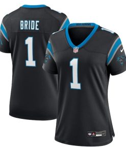 Number 1 Bride Carolina Panthers Nike Women's Game Jersey - Black