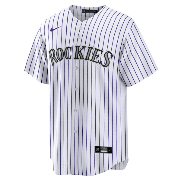 Charlie Blackmon Colorado Rockies Nike Home Replica Player Name Jersey - White - Image 2