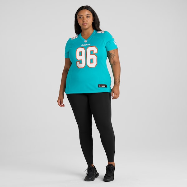 Brandon Pili Miami Dolphins Nike Women's Game Jersey - Aqua - Image 6