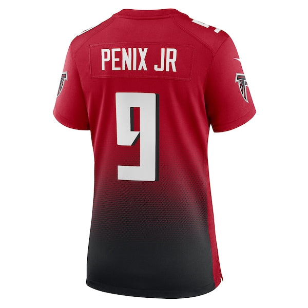 Michael Penix Jr. Atlanta Falcons Nike Women's Alternate Game Jersey - Red/Black - Image 5