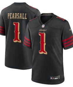 Ricky Pearsall San Francisco 49ers Nike 2025 Rivalries Collection Game Jersey - Black