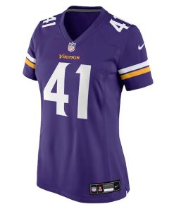 Alternative view of Kobe King Minnesota Vikings Nike Women's Team Game Jersey -  Purple
