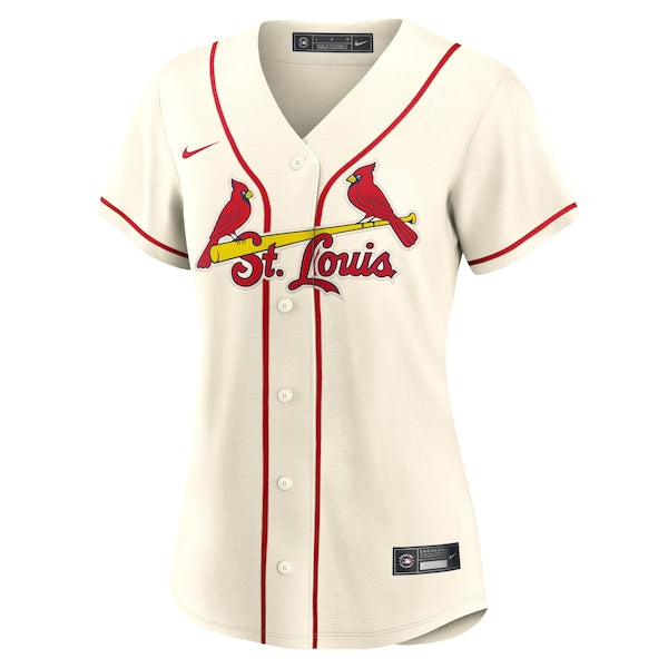 Yadier Molina St. Louis Cardinals Nike Women's Alternate Replica Player Jersey - Cream - Image 2